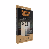 PanzerGlass ClearCase antibacterial Military Grade certified ümbris jaoks iPhone 13 Pro Max - läbipaistev and must