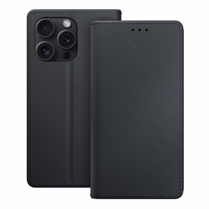 3mk Wallet Ümbris jaoks iPhone 15 Pro Max - must