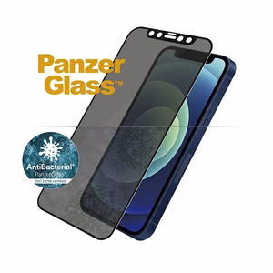 PanzerGlass E2E Super+ Microfracture antibacterial karastatud klaas jaoks iPhone 12 mini - with must raamiga