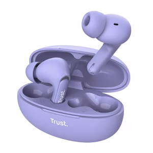 Trust Yavi - juhtmevaba In-Ear Bluetooth TWS Earbuds with Charging ümbris & ENC (lilla)
