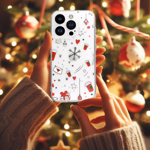 TEL PROTECT Christmas Clear Ümbris jaoks Iphone 16 Pro Max Design 3