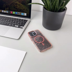 Glitter Ümbris with MagSafe jaoks Samsung Galaxy A36 5G - roosa