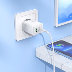 Charger Hoco N71 30W GaN USB-C/USB-A + USB-C to Lightning cable 1.0m white