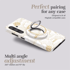 MIO White Roses Magsafe Ümbris rõngashoidjaga