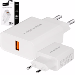 Kruger&Matz Quick Charge funktsiooniga võrgulaadija