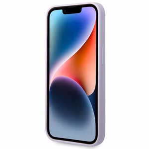 Guess GUHMP14LSBPLU iPhone 14 Pro 6.1" lilla/lilla hard ümbris Silicone Logo Plate MagSafe