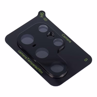 5D Full Glue Camera Karastatud klaas - jaoks Samsung Galaxy S23 Ultra must