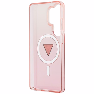 GUESS ümbris for SAMSUNG S26 Ultra GUHMS26LHGTMLCGP (Magnetic IML Gradient Triangle) roosa
