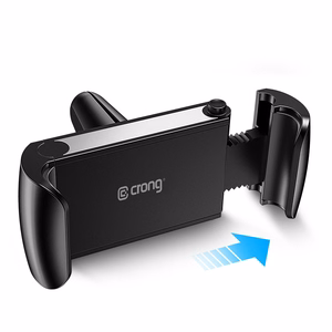 Crong Universal Smart auto telefonihoidik 4–6.5" telefonidele, must