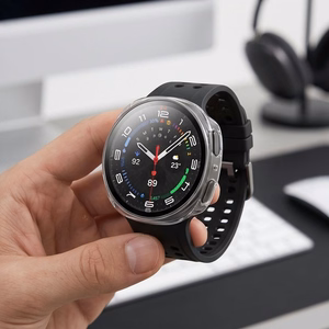Tech-Protect Defense 2-Pack ümbris mudelile Samsung Galaxy Watch 44mm – läbipaistev ja mattmust