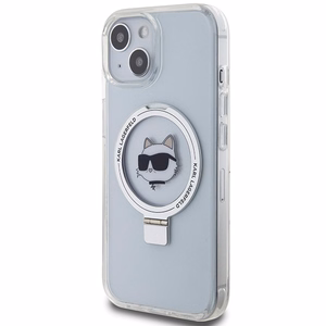 Karl Lagerfeld KLHMP15MHMRSCHH iPhone 15 Plus 6.7" valge/valge hardcase Ring Stand Choupette Head MagSafe