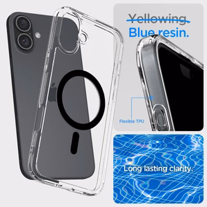 SPIGEN ümbris ULTRA HYBRID MAG compatible with MagSafe jaoks IPHONE 16 Plus must