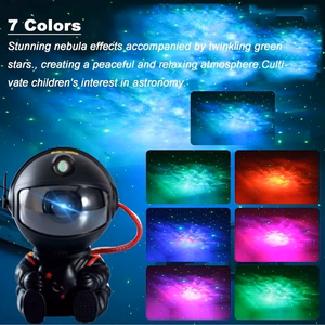LED 3D galaxy and star projector Reach Mini Astronaut, black