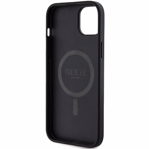 Guess 4G Collection Leather Metal Logo MagSafe Ümbris jaoks iPhone 15/14/13 - must