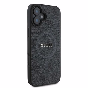 Guess 4G Ring Classic Logo MagSafe ümbris jaoks iPhone 16 Plus - must