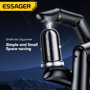Autolaadija Essager Rui Mini must 30W (1xPD / 1xQC3.0)