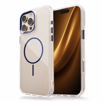 Läbipaistev Thin Mag ümbris iPhone 17 Pro 6,3", sinine