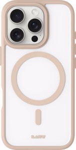 Laut Huex Protect Ümbris with MagSafe jaoks iPhone 16 Pro Max - Läbipaistev Beige