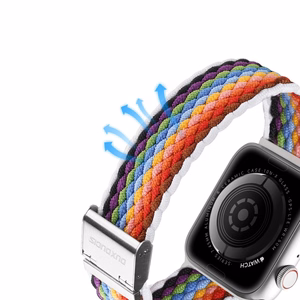 Strap Dux Ducis Mixture II Series Apple Watch 42/44/45/49mm Pale Stripes