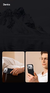 Benks Magnetic Armor Air Armor Grid Kevlar Ümbris Metal Frame 600D (B067) jaoks Iphone 17 must