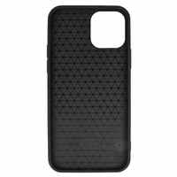 Tel Protect CARBON Ümbris jaoks Iphone 12 Pro Max Must with sinine stripe