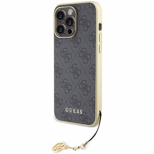Guess 4G Charms Collection чехол для iPhone 15 Pro Max - серый