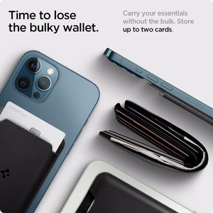Spigen Valentinus magnetiline rahakott MagSafe'iga - must