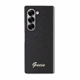 Guess 4G Glitter Script Ümbris jaoks Samsung Galaxy Z Fold 6 - Must