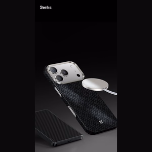 Must Benks Magnetic Armor Air Armor Grid 600D kevlari ja metallraamiga ümbris (C.K.FL.AP.BK.0073) mudelitele iPhone 18 Pro Max / iPhone 17 Pro Max