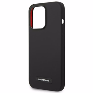Karl Lagerfeld KLHMP14LSLMP1K iPhone 14 Pro 6,1" hardcase czarny/must Silicone Plaque Magsafe