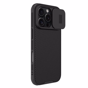 Nillkin CamShield Pro Case for iPhone 16 Pro with camera cover - black
