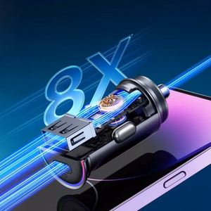 Joyroom JR-CCN04 60W USB-A USB-C мини зарядное устройство - чёрный
