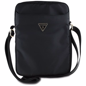 Guess GUTB10NTMLBK Nylon Triangle Logo 10-tolline tahvelarvuti õlakott – must