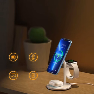 Juhtmevaba laadija Choetech "T585-F 3in1" valge 15W (iPhone / Apple Watch / Airpods jaoks)