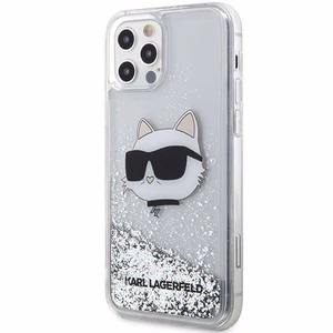 Karl Lagerfeld KLHCP12MLNHCCS iPhone 12/ 12 Pro 6.1" hõbedane/hõbedane hardcase Glitter Choupette Head