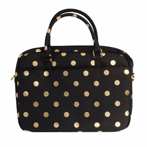 Wonder Briefcase Laptop 15-16 inches kuldne polka-dot