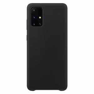 Silicone Case мягкий гибкий резиновый чехол для Samsung Galaxy A72 4G черный