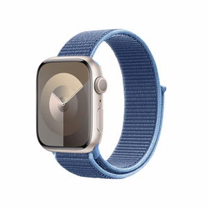 Crong Nylon Sport rihm Apple Watchi 38 / 40 / 41 mm ja 42 mm (Series 10 / 11) mudelitele, ookeanisinine