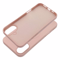 SILICONE MAG ÜMBRIS (big hole) compatible with MagSafe jaoks IPHONE 16 Plus roosa