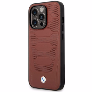 Ümbris BMW BMHMP14L22RPSR iPhone 14 Pro 6.1" Burgundy/burgundy Leather Seats Pattern MagSafe