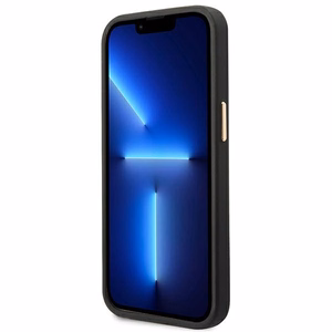 Guess GUHMP14MU4GPRK iPhone 14 Plus 6.7" чёрный/чёрный жёсткий чехол 4G Logo Plate MagSafe