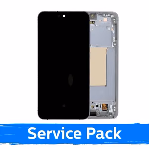 LCD ekraan ühilduv Samsung S731 S25 FE raamiga / Valge / (Service Pack)