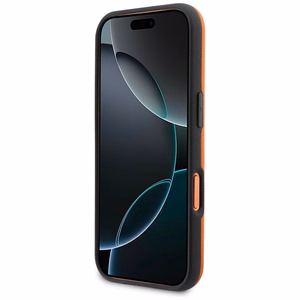 BMW ümbris for IPHONE 17 Pro ühilduv MagSafe BMHMP17L25PFWSMO (PU FW Metal Logo) oranž