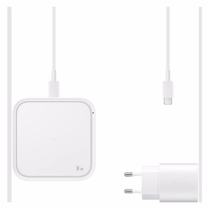 Juhtmevaba laadija Samsung EP-P2400TWEGEU valge 15W (laadija ja kaabliga) / 100% originaal /