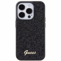 Guess Disco Metal Script ümbris jaoks iPhone 15 Pro - must