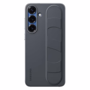 Samsung Standing Grip Ümbris EF-GS931CBEGWW Silicone Ümbris with Holder / Stand jaoks Samsung Galaxy S25 - must