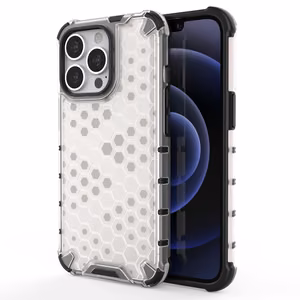 Honeycomb Case soomuskaitse TPU kaitsekattega iPhone 13 Pro läbipaistev