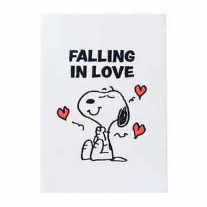Snoopy Love Season A5 märkmik plüüskaanega