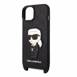 Karl Lagerfeld KLHCP14SSTKMK iPhone 14 6.1" must/must hardcase Monogram Ikonik Patch