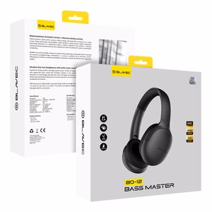 Blavec Over-ear Bluetooth Kõrvaklapid BO-12 Bass Master ANC (BO12-B) must